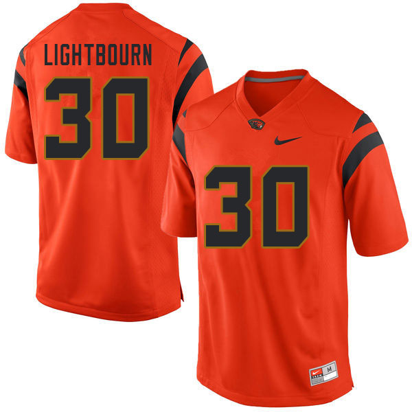 Men #30 Caleb Lightbourn Oregon State Beavers College Football Jerseys Sale-Orange